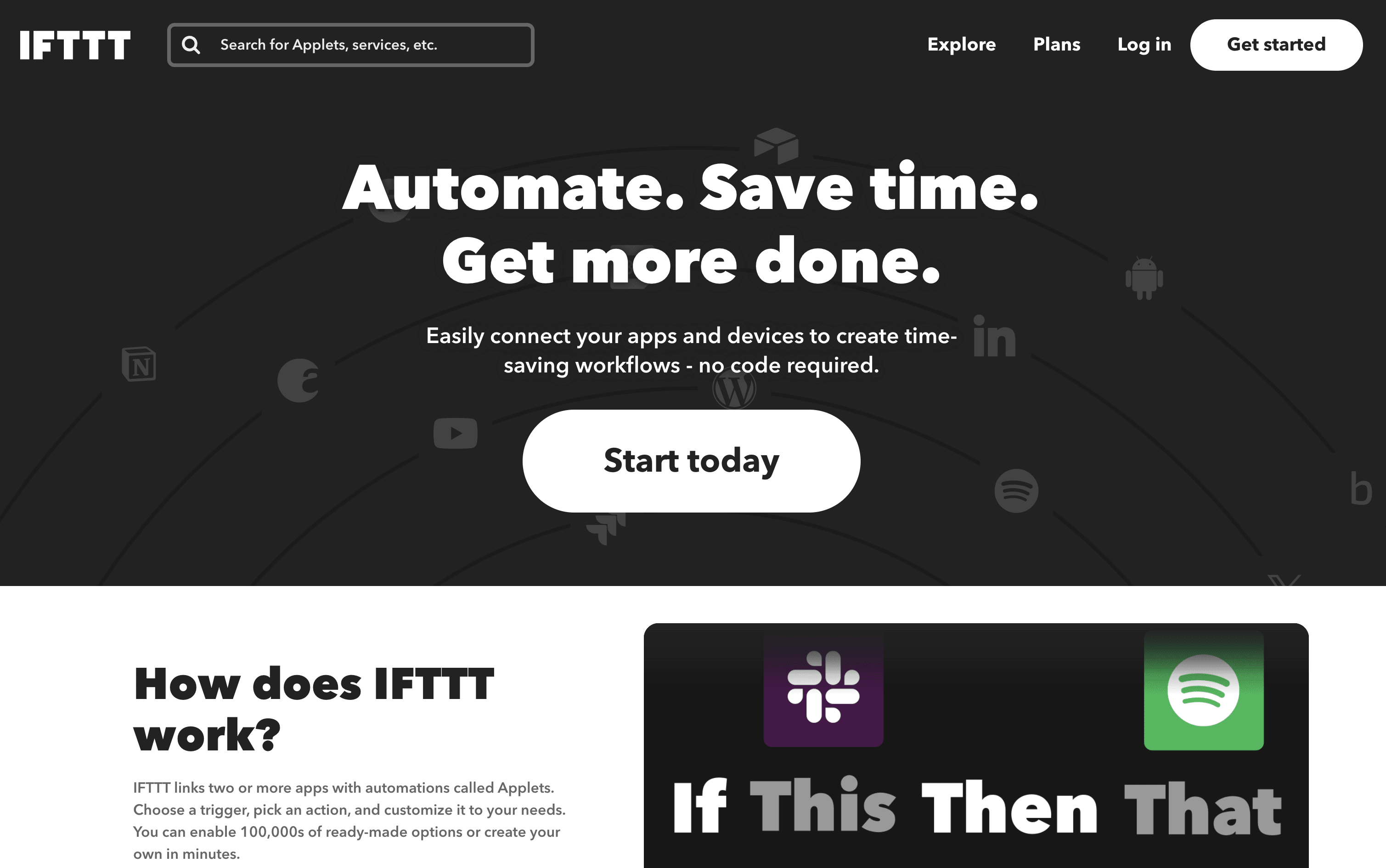 IFTTT 스크린샷