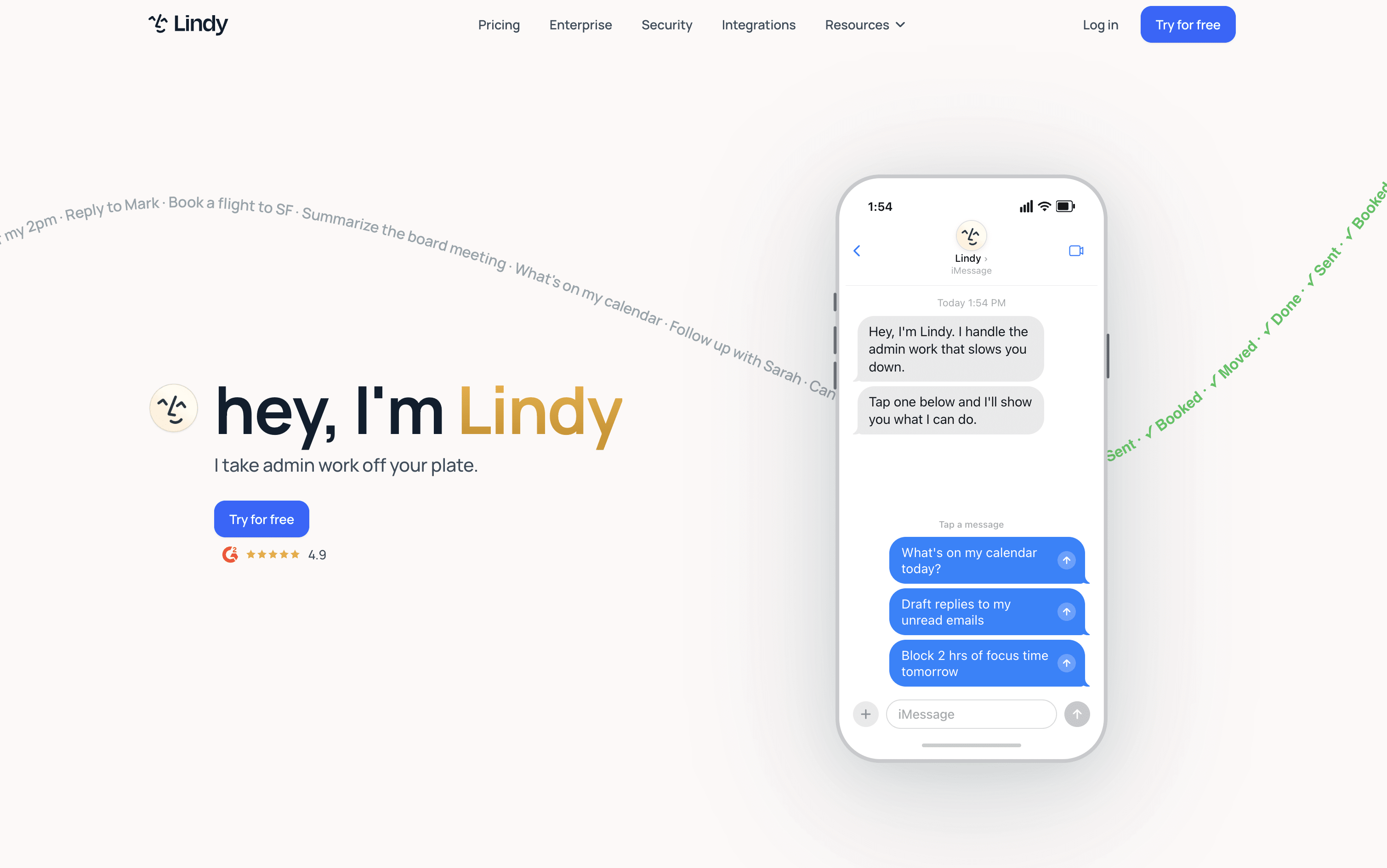 Lindy 스크린샷
