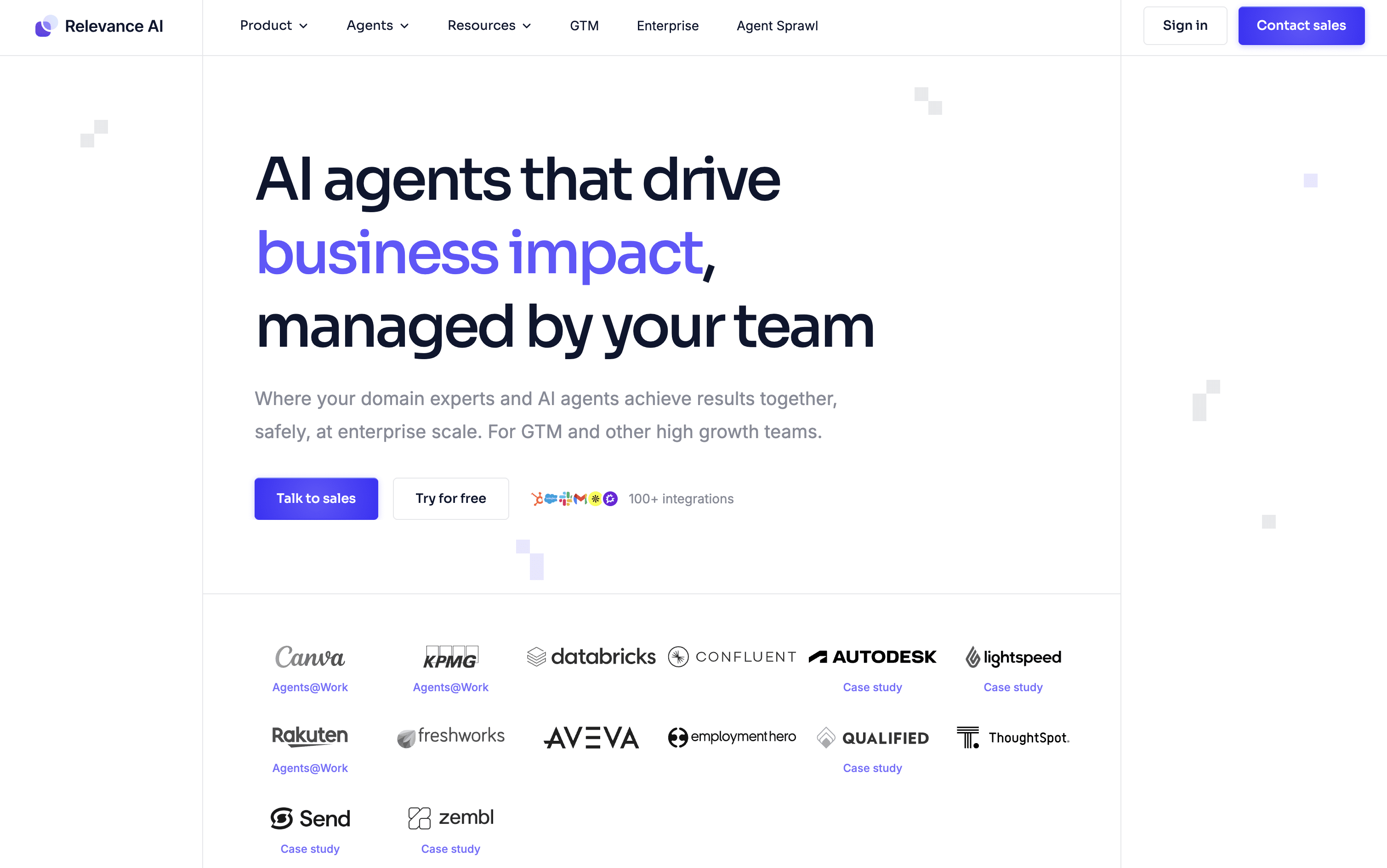 Relevance AI 스크린샷