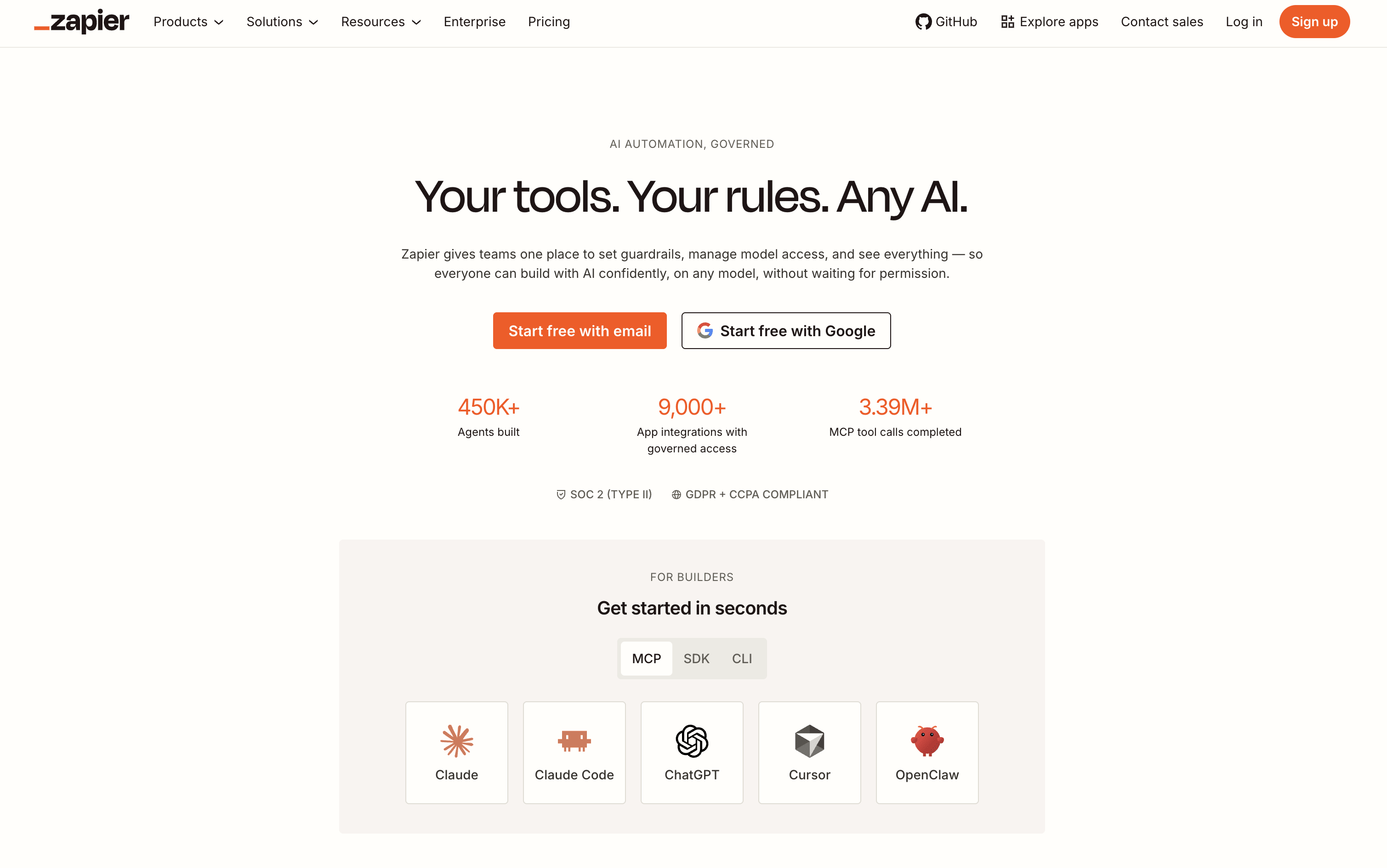 Zapier 스크린샷